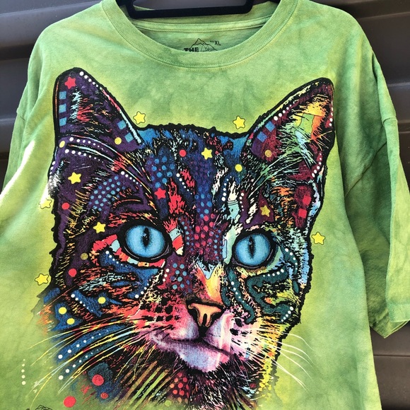 The Mountain Tops - Dean Russo Tye Dye Cat Shirt